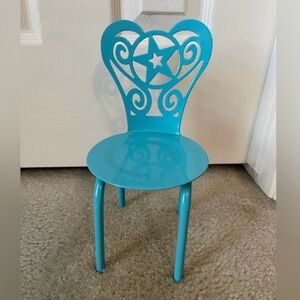 American Girl Blue Doll Chair - Metal